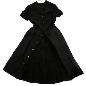 Vintage 1950s Women's “Union-Made” Gay Gibson Black Dress